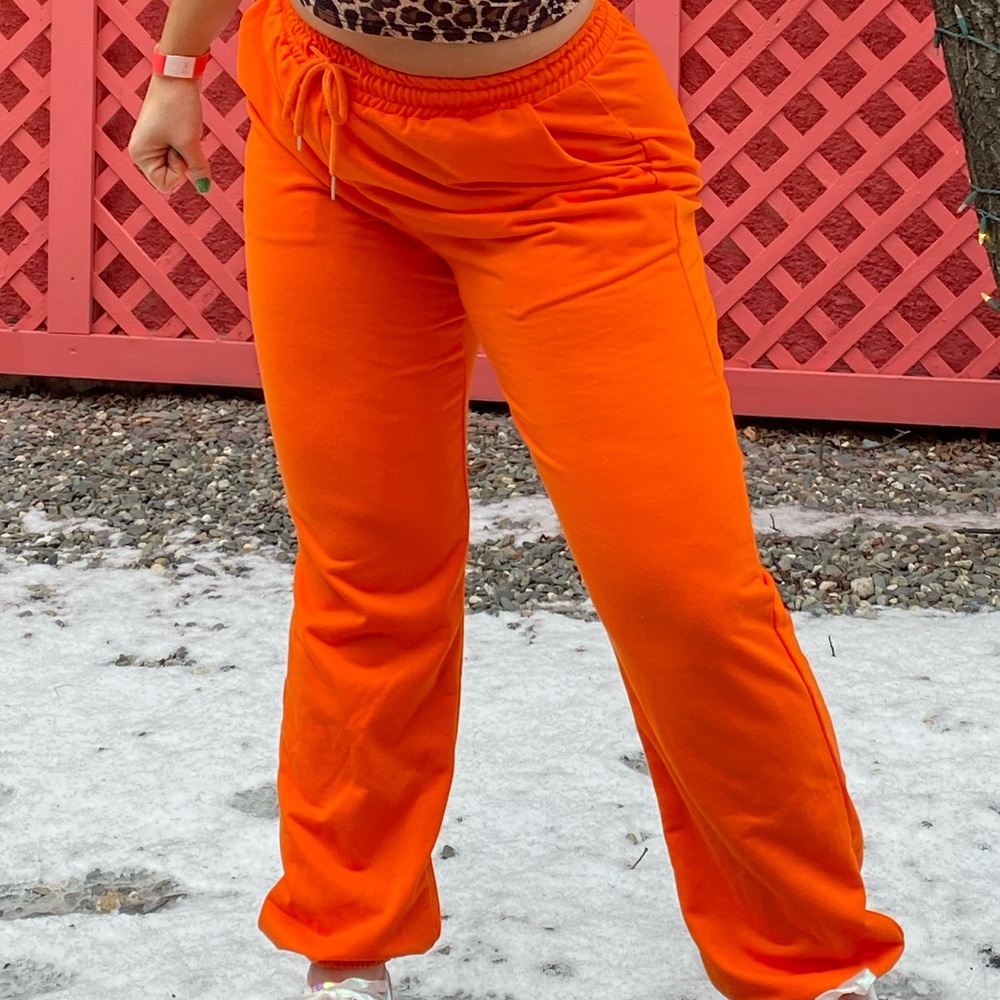 Orange Joggers (Perfect for a costume!)
